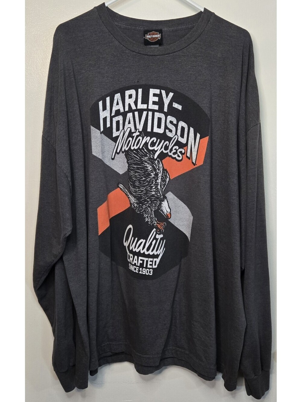 Harley-Davidson Men’s 3XL Long Sleeve Shirt Bigfoot Morgantown WV Gray
